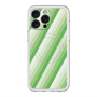 スリムプロテクションプレミアムケース with MagSafe［ Middle Stripe - Green ］