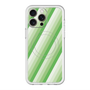 スリムプロテクションプレミアムケース with MagSafe［ Middle Stripe - Green ］