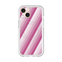スリムプロテクションプレミアムケース with MagSafe［ Middle Stripe - Pink ］
