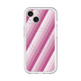 スリムプロテクションプレミアムケース with MagSafe［ Middle Stripe - Pink ］