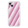 スリムプロテクションプレミアムケース with MagSafe［ Middle Stripe - Pink ］