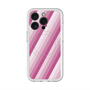スリムプロテクションプレミアムケース with MagSafe［ Middle Stripe - Pink ］