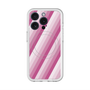 スリムプロテクションプレミアムケース with MagSafe［ Middle Stripe - Pink ］