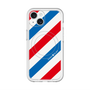 スリムプロテクションプレミアムケース with MagSafe［ Big Stripe - Red × Blue ］