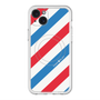 スリムプロテクションプレミアムケース with MagSafe［ Big Stripe - Red × Blue ］