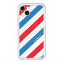 スリムプロテクションプレミアムケース with MagSafe［ Big Stripe - Red × Blue ］