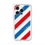 スリムプロテクションプレミアムケース with MagSafe［ Big Stripe - Red × Blue ］