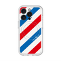 スリムプロテクションプレミアムケース with MagSafe［ Big Stripe - Red × Blue ］