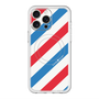 スリムプロテクションプレミアムケース with MagSafe［ Big Stripe - Red × Blue ］