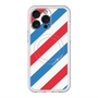 スリムプロテクションプレミアムケース with MagSafe［ Big Stripe - Red × Blue ］