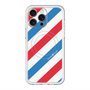 スリムプロテクションプレミアムケース with MagSafe［ Big Stripe - Red × Blue ］