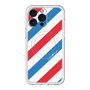 スリムプロテクションプレミアムケース with MagSafe［ Big Stripe - Red × Blue ］