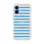 スリムプロテクションプレミアムケース with MagSafe［ Small Border - Blue ］