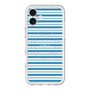 スリムプロテクションプレミアムケース with MagSafe［ Small Border - Blue ］