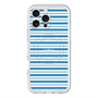 スリムプロテクションプレミアムケース with MagSafe［ Small Border - Blue ］