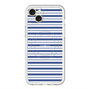 スリムプロテクションプレミアムケース with MagSafe［ Small Border - Navy ］