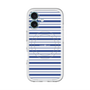 スリムプロテクションプレミアムケース with MagSafe［ Small Border - Navy ］