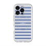 スリムプロテクションプレミアムケース with MagSafe［ Small Border - Navy ］