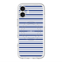 スリムプロテクションプレミアムケース with MagSafe［ Small Border - Navy ］