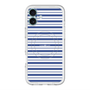 スリムプロテクションプレミアムケース with MagSafe［ Small Border - Navy ］