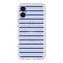 スリムプロテクションプレミアムケース with MagSafe［ Small Border - Navy ］