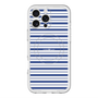 スリムプロテクションプレミアムケース with MagSafe［ Small Border - Navy ］