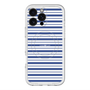 スリムプロテクションプレミアムケース with MagSafe［ Small Border - Navy ］