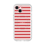 スリムプロテクションプレミアムケース with MagSafe［ Small Border - Red ］