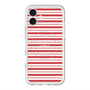 スリムプロテクションプレミアムケース with MagSafe［ Small Border - Red ］
