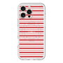 スリムプロテクションプレミアムケース with MagSafe［ Small Border - Red ］