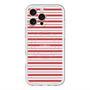 スリムプロテクションプレミアムケース with MagSafe［ Small Border - Red ］