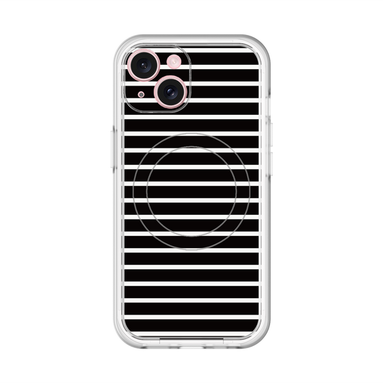 スリムプロテクションプレミアムケース with MagSafe［ Middle Border - Black ］