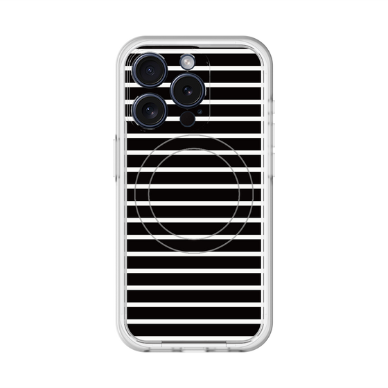 スリムプロテクションプレミアムケース with MagSafe［ Middle Border - Black ］