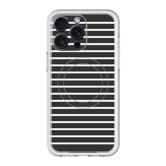 スリムプロテクションプレミアムケース with MagSafe［ Middle Border - Black ］