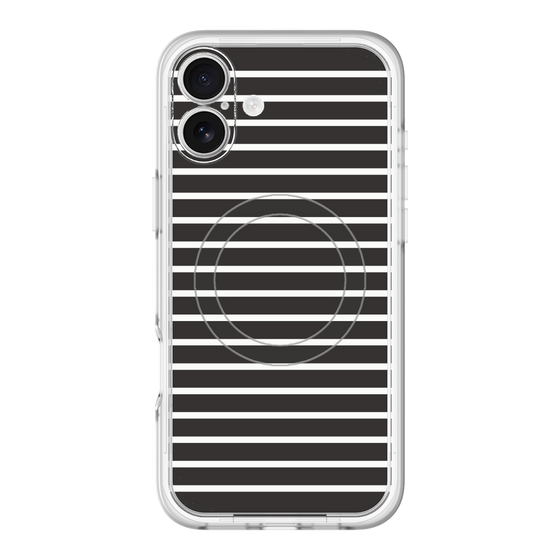 スリムプロテクションプレミアムケース with MagSafe［ Middle Border - Black ］