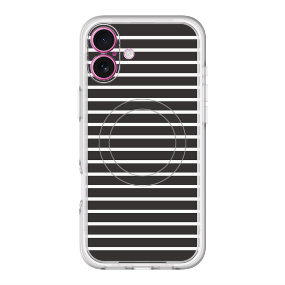 スリムプロテクションプレミアムケース with MagSafe［ Middle Border - Black ］