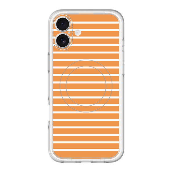 スリムプロテクションプレミアムケース with MagSafe［ Middle Border - Orange ］