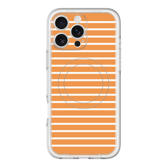 スリムプロテクションプレミアムケース with MagSafe［ Middle Border - Orange ］