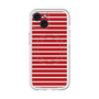 スリムプロテクションプレミアムケース with MagSafe［ Middle Border - Red ］