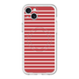 スリムプロテクションプレミアムケース with MagSafe［ Middle Border - Red ］