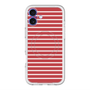 スリムプロテクションプレミアムケース with MagSafe［ Middle Border - Red ］