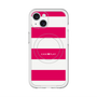 スリムプロテクションプレミアムケース with MagSafe［ Big Border - Pink ］