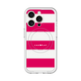 スリムプロテクションプレミアムケース with MagSafe［ Big Border - Pink ］