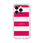 スリムプロテクションプレミアムケース with MagSafe［ Big Border - Pink ］