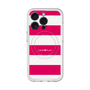 スリムプロテクションプレミアムケース with MagSafe［ Big Border - Pink ］