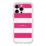 スリムプロテクションプレミアムケース with MagSafe［ Big Border - Pink ］
