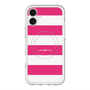 スリムプロテクションプレミアムケース with MagSafe［ Big Border - Pink ］