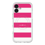 スリムプロテクションプレミアムケース with MagSafe［ Big Border - Pink ］