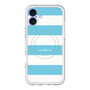 スリムプロテクションプレミアムケース with MagSafe［ Big Border - Blue ］