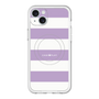 スリムプロテクションプレミアムケース with MagSafe［ Big Border - Purple ］